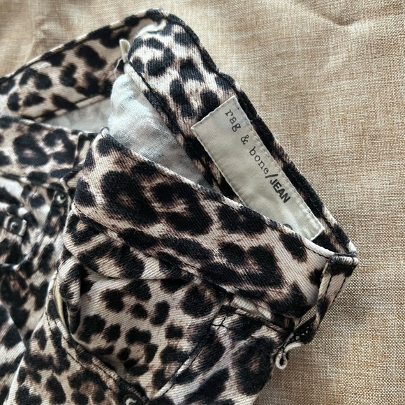Rag & Bone Boyfriend Jean in Snow Leopard - Picture 6 of 6